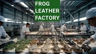 Inside Frog Leather Factory | Frog Skin Processing Step by Step (Satisfying Process)