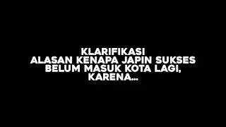 Alasan kenapa belom live lagi pake japin, karena....