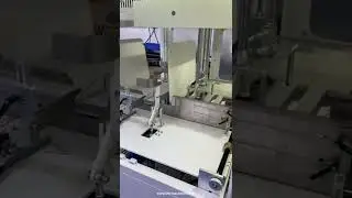 Plane design type tray flip box forming erecting machine box making video