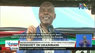 Makueni Governor Kibwana says he will not be forced to back Kalonzo