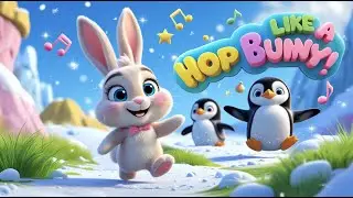 Hop Like a Bunny|Hop Little Bunnies |Penguins Dance| Nursery Rhymes & Kids Song