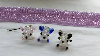 水晶串珠 動物類饰品 吉娃娃