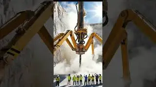 World&rsquo;s Most Powerful Cliff Drilling Robot! Unreal Footage 😳🦾