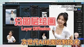 Free generation of transparent materials,  derived or separated from the foreground and background