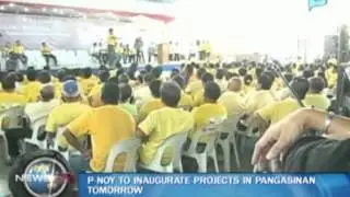 President Aquino to inaugurate projects in Pangasinan tomorrow