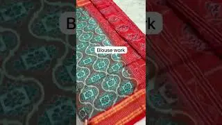 New ସୋନପୁରି work🔥Beads🌟Bandha🏵work💯Design💥ସମ୍ବଲପୁରୀ  Saree🪷 #sambalpurijagat #shorts #like 👍