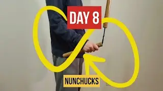 Nunchaku lessons for beginners Day 8 #martialarts #nunchucks #нунчаки #karate #kungfu 