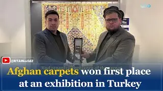 Afghan carpets won first place at an exhibition in Turkey