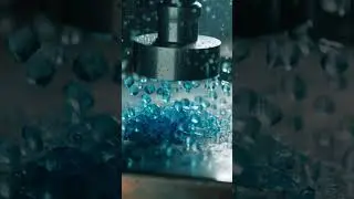 slow motion 1000fps a metal press crushing #trending  #butifyoucloseyoureyes #viral #jewelry