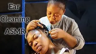 ASMR, ear cleaning massaging sound,neck and head massage #relax #asmr #headmassage 