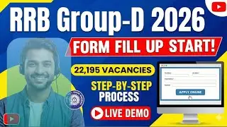 RRB Group D 2026 Online Form | 22,195 Posts 💥 | Bina Galti Form Kaise Bhare? Full Details #rrb 