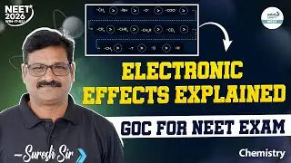 NEET Chemistry: Electronic Effects Explained | GOC for NEET Exam | Class 11 Chemistry | Suresh Sir