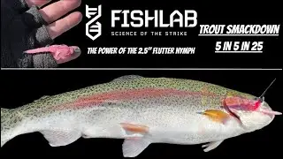 Rainbow Trout Smackdown With The FishLab Flutter Nymph. 5in5in25