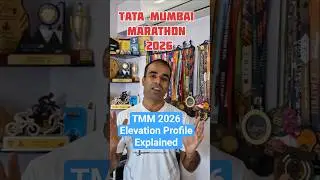 Elevation Profile | Tata Mumbai Marathon 2026 | 110m of gain #tmm #tatamumbaimarathon