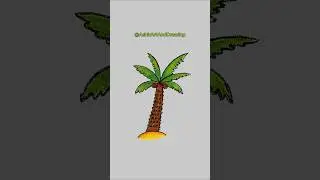Dates Tree 🌴 drawing easy #datestree #shortsviral #shortvideo