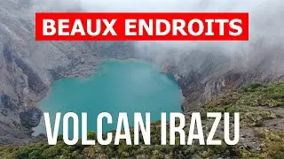 Volcan Irazu en 4k. Costa Rica, Volcan Irazu lieux &agrave; visiter