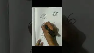 draw animals from numbers#shorts #numbers #drawing