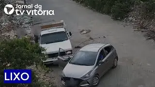 C&acirc;mera flagra descarte irregular de lixo