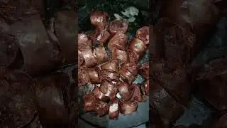 Traditional Pork Blood Sausage | Nepali Food #youtubeshorts#food#short#nepali#viral#trending#