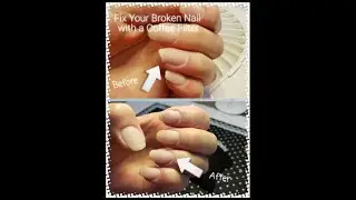 How to Fix Your Broken Nail with a Coffee Filter and Dip Powder