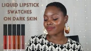 Mented Liquid Lipstick Collection on Darkskin| Black Owned Makeup Brands