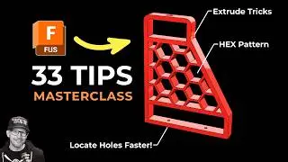 2026 Fusion Training / Tutorial: Shelf Bracket with Hex Pattern