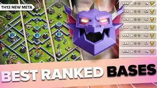 NEW Top 3 TH13 Trophy Bases | Best Anti Meta Ranked Defence Links 💥