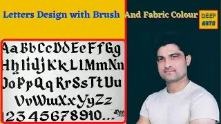 How to make letters with Brush And Fabric Colour.
