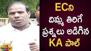 KA Paul Serious Questions To Election Commission | KA Paul Latest Updates | AP Politics | Mango News