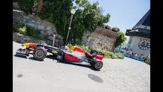Formel1 Showrun: Max Verstappen fährt den Schlossberg in Graz hoch