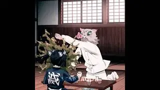 Inosuke with Aoi 🤣😭 #kny #fyp #demonslayer