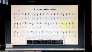 Maj triads, 3 inversions, 4 strings