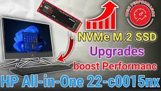 How Upgrading the PCIe NVMe M.2 SSD on HP All-in-One 22-c0015nx improve system speed and capacity.