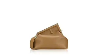 Fendi Shiny Nappa Medium Fendi First Caramello
