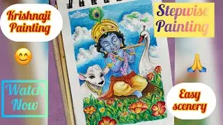 Krishnaji || painting natural beauty with God ||@artwithpm 