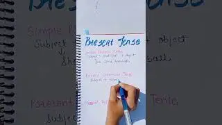Present Tense #englishgrammar#icseboard#cbse#shortvideo#yt20shorts#