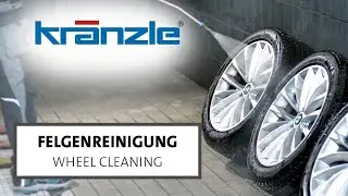 Rim cleaning with Kr&auml;nzle high-pressure cleaner and accessories