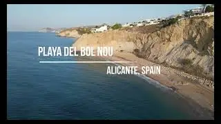 Playa del Bol Nou, Villajoyosa, Alicante, Spain - 4K DJI Mini 3 Pro
