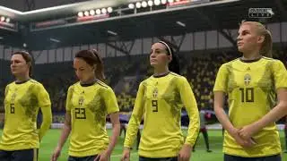 FIFA 19 - Women's Nations League: SWE v. FRA (PS4 simulation)