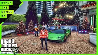 GTA 5 mods - Merry Christmas & New Mansion with a PS5(GTA 5 PC REAL LIFE MODS) Billionaires driver