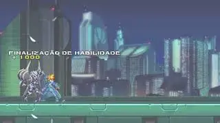 Gunvolt 2: Boss Fight do Tenjian com Rank S+ (Sem Dano, Sem Prevas&atilde;o, Sem Habilidades Especiais)