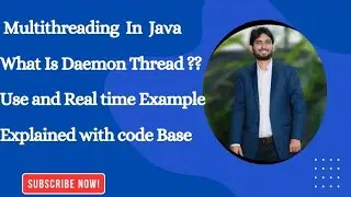 #7 Multithreading In Java | what Is Daemon Thread | #jobinterview | #multithreadinginjava
