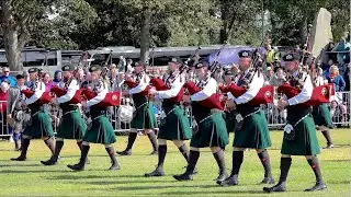 St Laurence O' Toole Pipe Band Eire compete 2025 European Pipe Band Championships in Perth Scotland