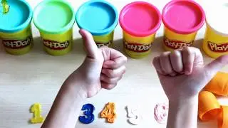 Learn Colors with Balls out of Play Doh | Learn numbers | Video for Kids