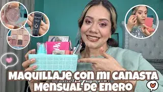 Maquillaje Con Mi Canasta Mensual Del Mes de Enero 2026 🫶🏼🥰|Pink Up, Yuya, Patrick Ta ✨️ etc... 