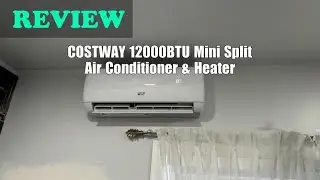Обзор кондиционера и обогревателя Costway 12000 BTU 115 В без воздуховодов (мини-сплит) - 2025 год.