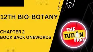 12th Bio Botany chapter 2 - classical Genetics Book Back one words