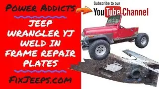 Jeep Wrangler YJ - Weld in Rust repair plates #jeepframe
