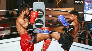 Mobin (Red) vs Tanveer (Blue) | MMAAK Muay Thai Challenge | Muay Thai Fights | Semi Final | Kerala