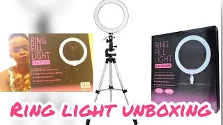 Ring fill light Unboxing and How to assemble a 10 inch /26cm ring fill light 2021.